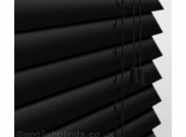 English Blinds 50mm Gloss Black - Made To Measure Wooden Blinds - Luxury Made to Measure