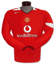 English teams Nike Man Utd L/S home 04/05