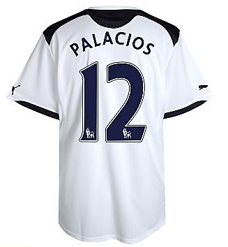 English teams Puma 2010-11 Tottenham Puma Home Shirt (Palacios 12)