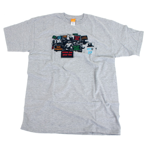 Mens Enjoi Protest Ss Tee Ath Heather