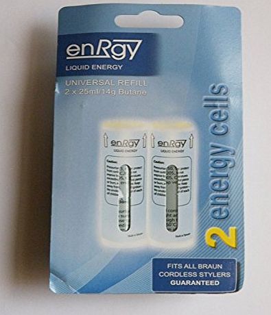 ENRGY  2 x 25 ml/14 g Universal Refill Butane Energy Cells