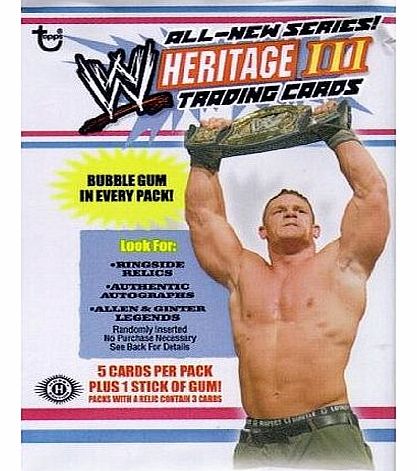 Enterplay WWE Heritage 3 Wrestling - Trading Card Pack - Set of 15 Packs