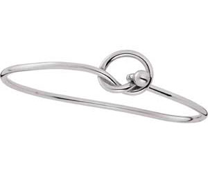 Entwined Sterling Silver Knot Bangle