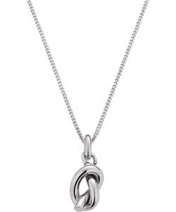 Entwined Sterling Silver Knot Pendant