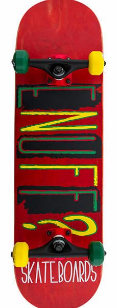 Abstract Skateboard Red - 7.75 inch