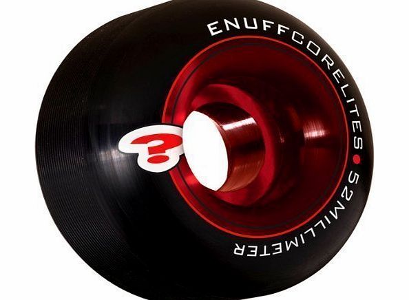 Corelites 52mm Black/Red Skateboard Wheels