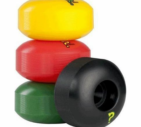 Refreshers 53mm Skateboard Wheels - Rasta Mixers