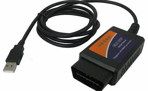 ELM327 Car Diagnostic Scanner with USB and Software Easy to Use for Diagnose Cars