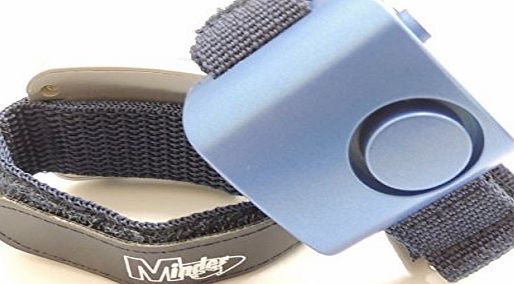 Blue Minder Loud Wrist Worn Jogger Runner Walker Personal Panic Attack Rape Safety Security Alarm with Velcro Strap 130dB - FREE SHIPPING to all UK (excluding Channel Islands)