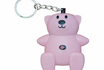 EPOSGEAR Pink Childrens Loud Personal Panic Attack Safety Security Bear Keyring Alarm 140db - FREE SHIPPING to all UK (excluding Channel Islands)