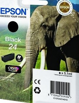 Epson C13T24214010 - 24 - Black - original - blister - ink cartridge - for Expression Photo XP-55, XP-750, XP-850, XP-860, XP-950, Expression Premium XP-750, XP-850
