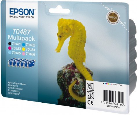Genuine Epson Multipack T0487 Ink Cartridge -