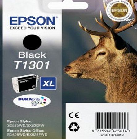 Epson Ink Cart T130 Retail Pack Untagged - Black