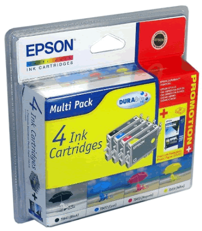 Epson Ink Cartridge T0441 Durabrite Quad Pack