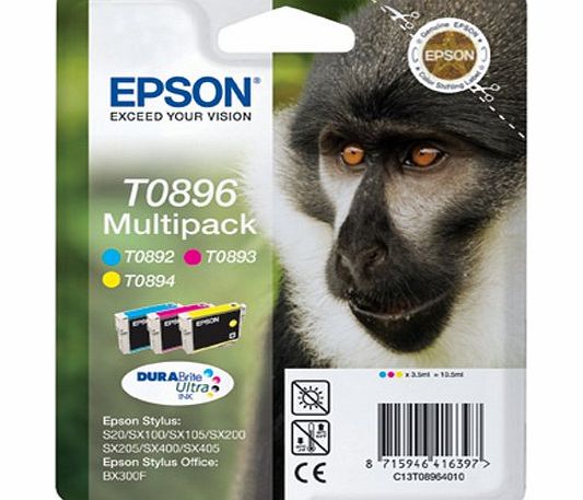 Original Durabrite T0896 Monkey Multipack Ink Cartridges