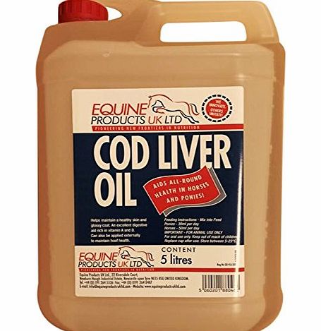 Cod Liver Oil Horse Supplement, 5 Litre
