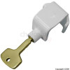 Era White Window Transom Lock With Standard Key