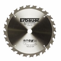 ERBAUER TCT Circular Saw Blade 24T 216x30mm