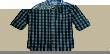 Esprit Boys Blue Long Sleeved Check Shirt L11/E7