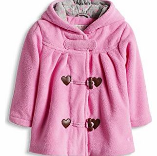  Baby Girls Fleece Duffle Coat, Mallow Pink, 18-24 Months (Manufacturer Size:86)