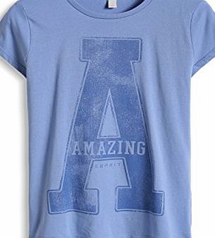 Esprit  Girls Amazing T-Shirt, Blue Violet, 12 Years (Manufacturer Size:Medium)