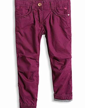 Esprit  Girls Aus Baumwolle Trousers, Purple (Royal Plum 652), 4 Years (Manufacturer size: 104)