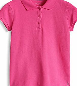 Esprit  Girls Polo Shirt - Pink - Rosa (GLOWING PINK 679) - 12 Years