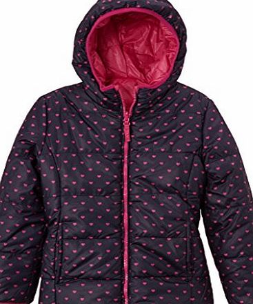 Esprit Girls 084EE7G003 Coat(Reversible), Cinder Blue, 8 Years (Manufacturer Size:128 )