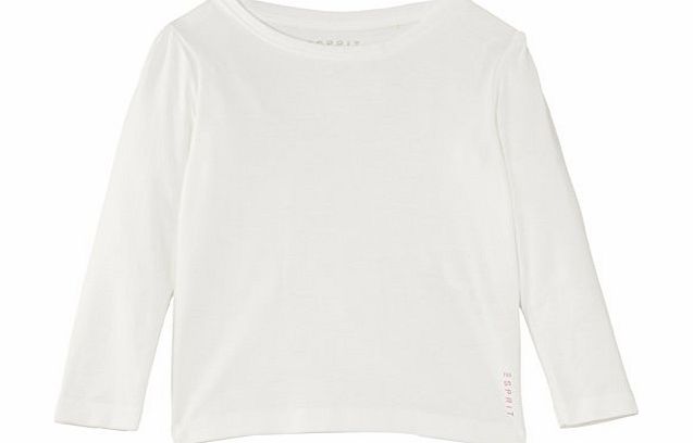 Esprit Girls 084EE7K001 T-Shirt, Off-White, 8 Years (Manufacturer Size:128 )