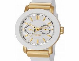Esprit Ladies Loft Gold IP White Watch