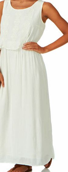 Womens Esprit Cheese Cloth Dress - Off White