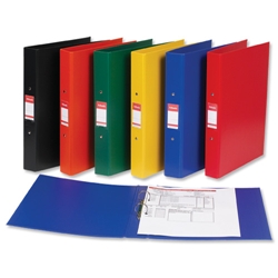Esselte 2-Ring Binders PVC A4 Yellow Ref 50019