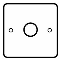 Essential Metals Chrome Single Touch Dimmer Light Switch 1 Way 400W Mains/Low Voltage