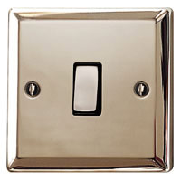 Essential Metals Iridium Black Single Light Switch 2 Way 10A