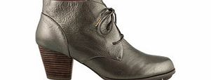 Esska Gaze pewter leather ankle boots
