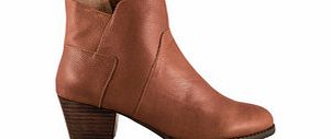 Esska Just tan leather ankle boots