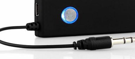 eSynic AD2P Bluetooth Music Transmitter Sender/ Stereo Audio Dongle - Make 3.5mm Device Home Stereo HiFi TV Desktop Laptop Tablet MP3 MP4 Player Recorder Stereo Play Connect to Bluetooth Headset Handf