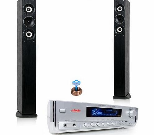 TOP Home Cinema System Speaker Towers Loudspeaker Boxes Amplifier Hi-fi-57