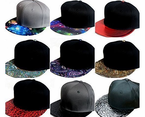 Premium snapbacks caps, mens & ladies galaxy, paisley flat peak hats, hip hop baseball designer (BLACK/RED DINOSAUR)