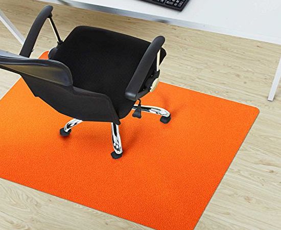 ETM  Office Chair Mat - Orange - Multipurpose Floor Protection - 75x120cm (2.5x4)