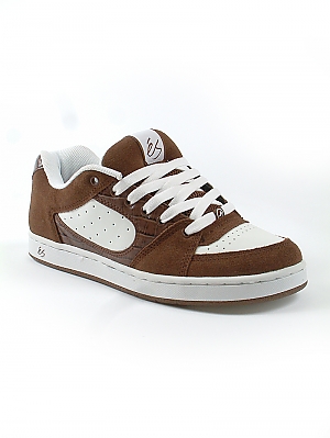 Etnies Accel TT Skate Shoes - Brown/White
