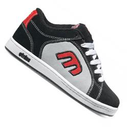 etnies Boys Digit 2 Skate Shoes - Black/Red/Grey