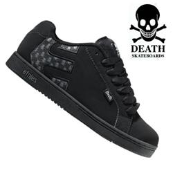 etnies Fader Death Skateboards Skate Shoes - Black