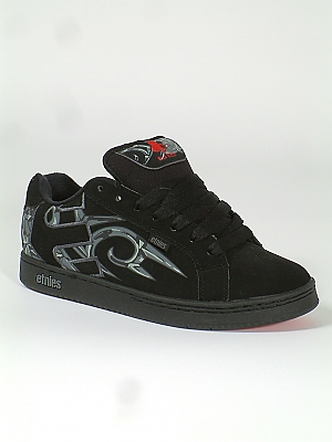 Etnies Fader Skate Shoes - Black/Grey/Red