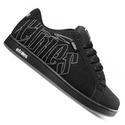 Kingpin Skate Shoes - Black/White/Black