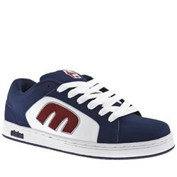 Male Digit 2 Manmade Upper in Navy and White