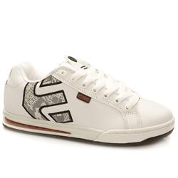 Etnies Male Etnies Angle Leather Upper in White, White and Green