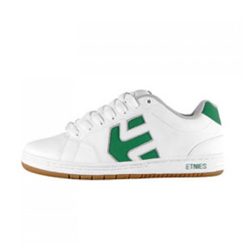 Etnies Mens Etnies Cinch Skate Shoe White/green/gum 196