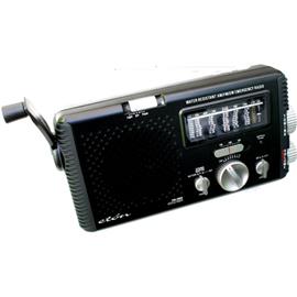 wind up Radio FR350 with light - Black
