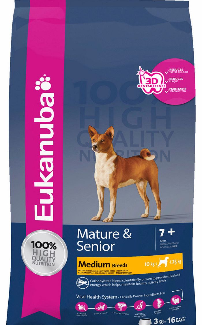 Dog Mature/Senior Small/Medium 15kg